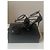 Sandali con tacco a spillo Yves Saint Laurent Cassandra nero vernice - vista 3