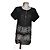 Thomas Wylde Seidenkleid Schwarz Größe S