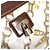 Borsa Hippo Monogram Charm Louis Vuitton Marrone Bianco - vista 13