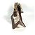 Borsa Hippo Monogram Charm Louis Vuitton Marrone Bianco - vista 4