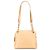 Borsa a spalla con catena logo in caviale giallo Chanel