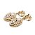 Orecchini a clip Chanel con motivo di strass e conchiglia - vista 2