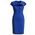 Autre Marque Safiyaa Lune Claire Midi Kleid Blau
