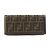 Fendi Bi-Fold Geldbörse aus braunem Canvas und Leder