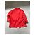 Chaqueta Chanel Rojo Coral Algodón Roja - vista 8