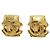 Orecchini a clip dorati Chanel D'oro