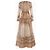 Zimmermann Matchmaker Kleid Beige Seide Leinen