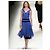 Vestido Chloé Mousseline Indigo de seda Azul - vista 2
