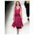 Chloé Himbeer-Chiffonkleid Pink - Ansicht 2