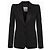 Yves Saint Laurent Black Structure Jacket - view 2