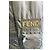 Fendi Silver Metallic Nylon Jacket with Fur Collar Silvery - view 4