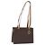 Céline Borsa a spalla in tela Macadam CELINE PVC marrone oro Auth 130361 D'oro