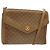 Céline Borsa a spalla in tela Macadam CELINE marrone oro Auth BA3592 D'oro