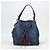 Borsa a Spalla PRADA in Pelle Blu Argento Autentica 127875V - vista 12