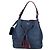 Borsa a Spalla PRADA in Pelle Blu Argento Autentica 127875V - vista 13