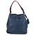 Borsa a Spalla PRADA in Pelle Blu Argento Autentica 127875V - vista 2