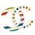 Spilla in plastica CHANEL COCO Mark con strass bianchi CC Auth BA3099 Bianco