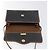 Borsa a spalla in tela a nido d'ape Christian Dior PVC nera e dorata Auth SW976 - vista 10