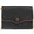 Borsa a spalla in tela a nido d'ape Christian Dior PVC nera e dorata Auth SW976 - vista 13