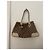 Borsa Gucci beige in cotone - vista 3
