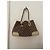 Borsa Gucci beige in cotone - vista 4