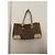 Borsa Gucci beige in cotone - vista 5