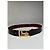 Céline Vintage Celine Paris Ledergürtel schwarz burgunder - Ansicht 4