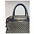 Céline Vintage Celine Paris Triomphe Monogramm Ledertasche Grau - Ansicht 2