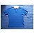 Polo Gucci in cotone blu con ricamo GG - vista 3