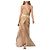Roberto Cavalli Sirena Dorée Kleid Beige