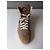 Sneaker Hi-Top Gucci beige in scamosciato - vista 5