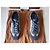 Sneakers basse Gucci blu in suede e tela GG - vista 2