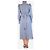 Autre Marque Blaues Midikleid mit Rüschensäumen - Größe - Ansicht 2