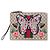 Clutch Farfalla Gucci Brown GG Supreme Web Marrone Beige