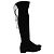 Botas Over-The-Knee Lowland de Stuart Weitzman en Ante Negro