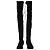 Botas Over-The-Knee Lowland de Stuart Weitzman en Ante Negro - vista 2