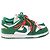 Baskets Nike x Off-White Dunk Low en cuir vert pin