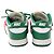 Baskets Nike x Off-White Dunk Low en cuir vert pin - vue 3