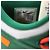 Baskets Nike x Off-White Dunk Low en cuir vert pin - vue 9