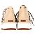 Stivaletti con piattaforma in nubuck Chloé Lilli in pelle di pecora beige - vista 5
