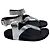 Isabel Marant Ankle Strap Flat Sandals in Metallic Silver Leather Silvery