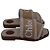 Chloé Chloe Woody Shearling Flat Slides in Beige Canvas