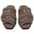 Chloé Chloe Woody Shearling Flat Slides in Beige Canvas - view 2