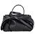 Borsa Wave Top Handle di Tod's in pelle nera Nero