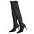 Stivali alti Ultrastuart 100 in satin nero di Stuart Weitzman - vista 2