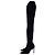 Stivali alti Ultrastuart 100 in satin nero di Stuart Weitzman - vista 7