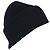 Beanie in maglia a coste nera con patch Acne Studios - vista 2