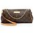 Clutch Eva in tela Monogram Louis Vuitton Marrone