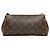 Clutch Eva in tela Monogram Louis Vuitton Marrone - vista 3