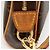 Clutch Eva in tela Monogram Louis Vuitton Marrone - vista 8
